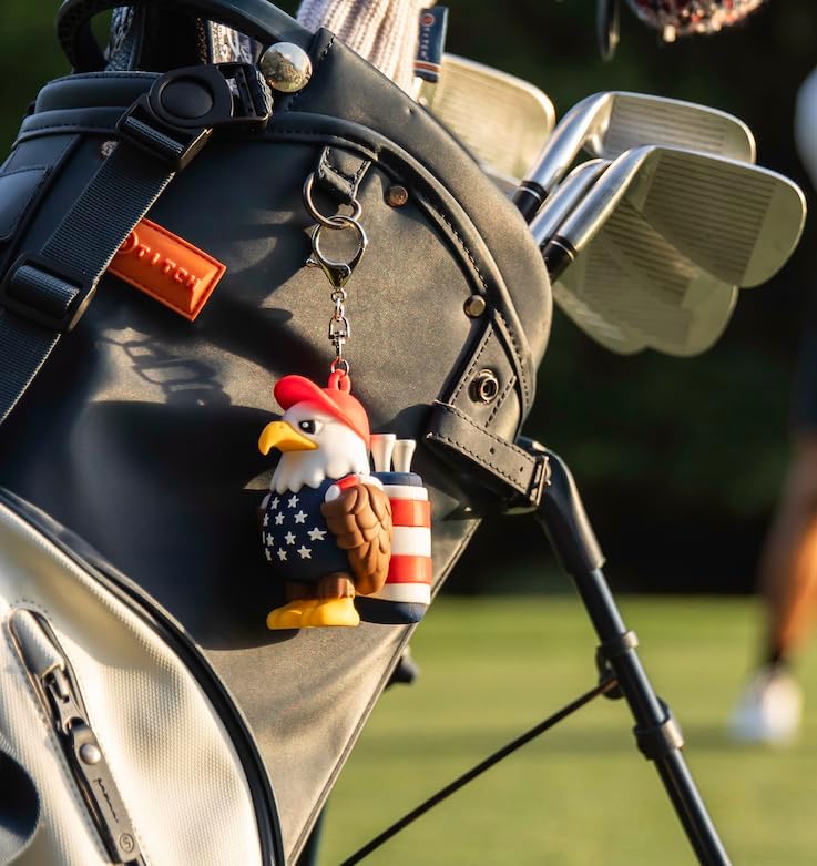 Eagle Caddy Golf Tee Holder with 8 USA Tees