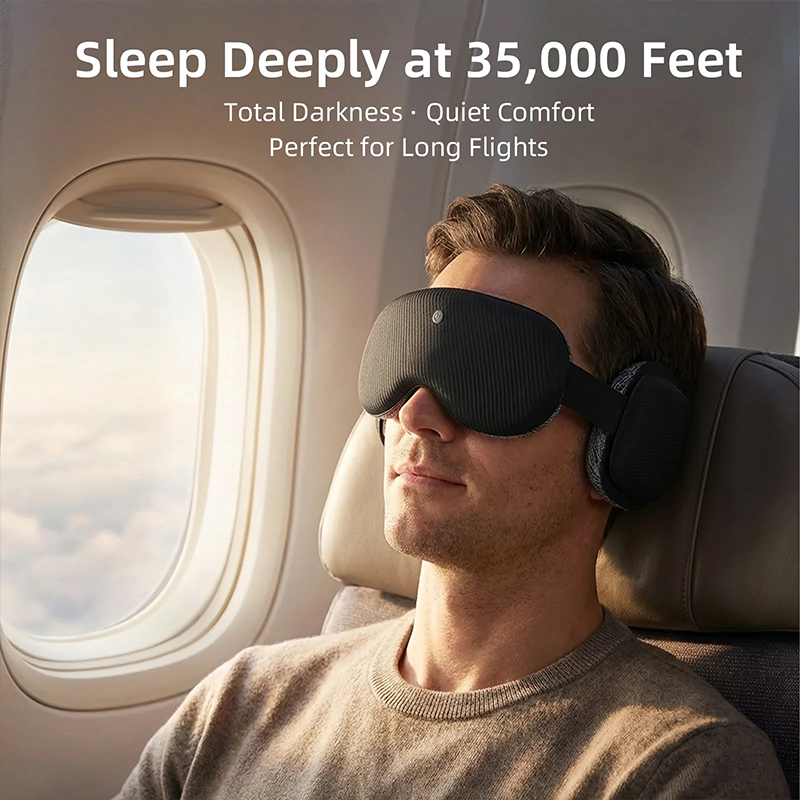 Grishay™ Sound Sleep Mask Black