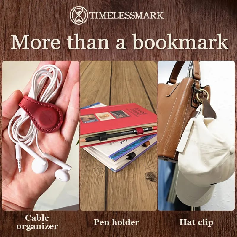 馃敟Personalized Magnetic Leather Bookmark