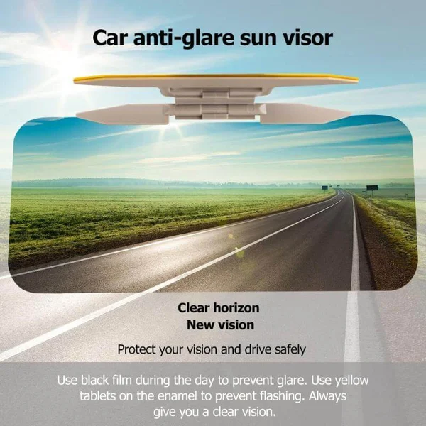 Anti-Glare Safety Day and Night Driving Car Visor Extender