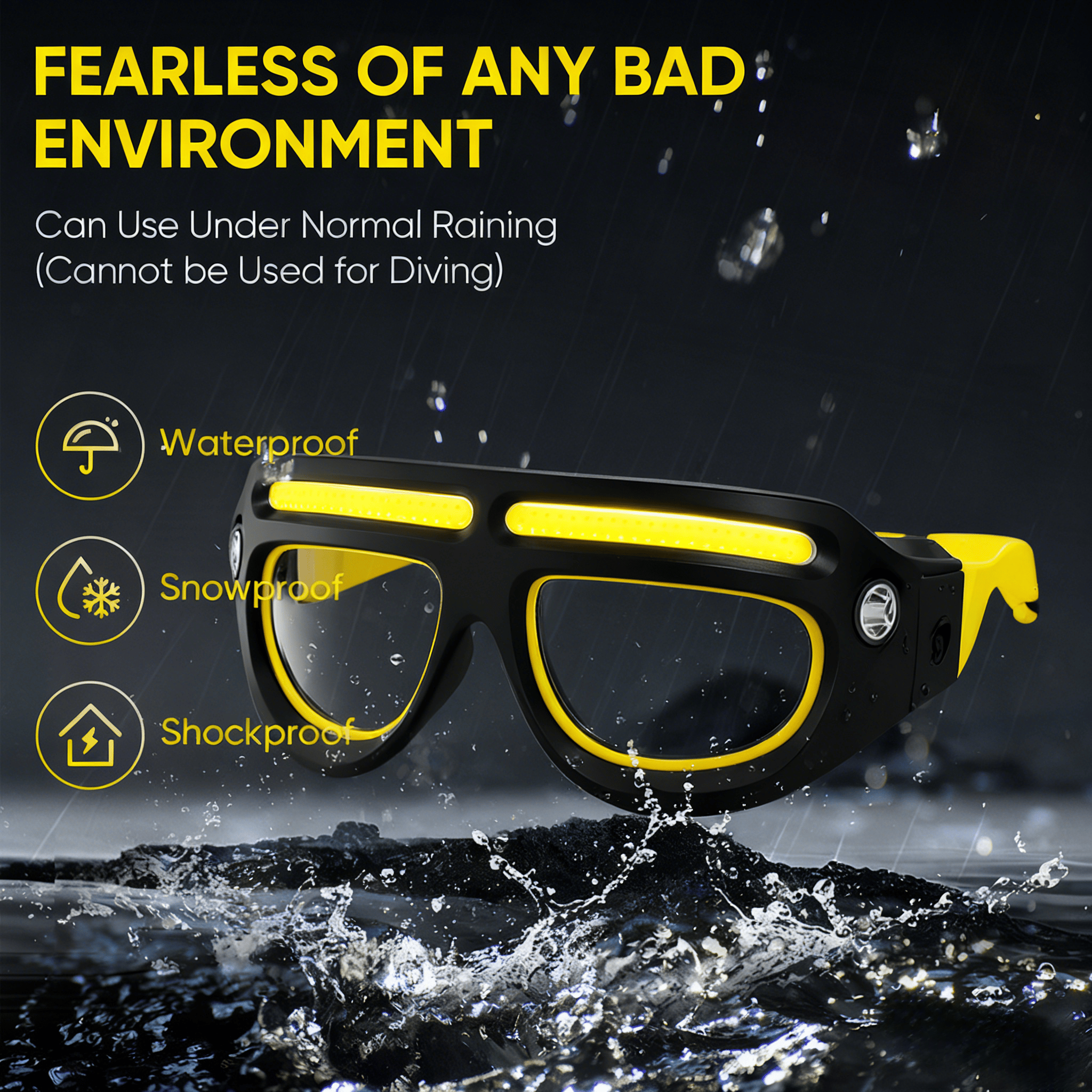 👓💡 Rechargeable LED Motion Sensor Glasses Lamp – Hands-Free Lighting
