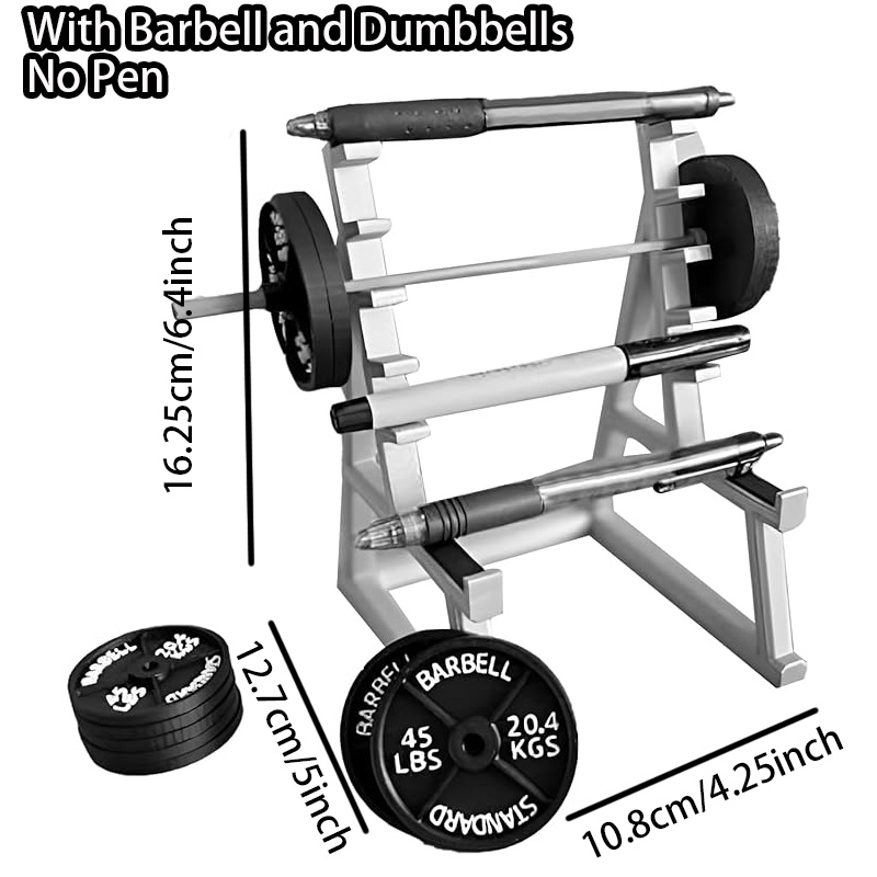 🎁Best Gift 49% OFF - Squat Rack Pen Holder With Barbell and Dumbbells