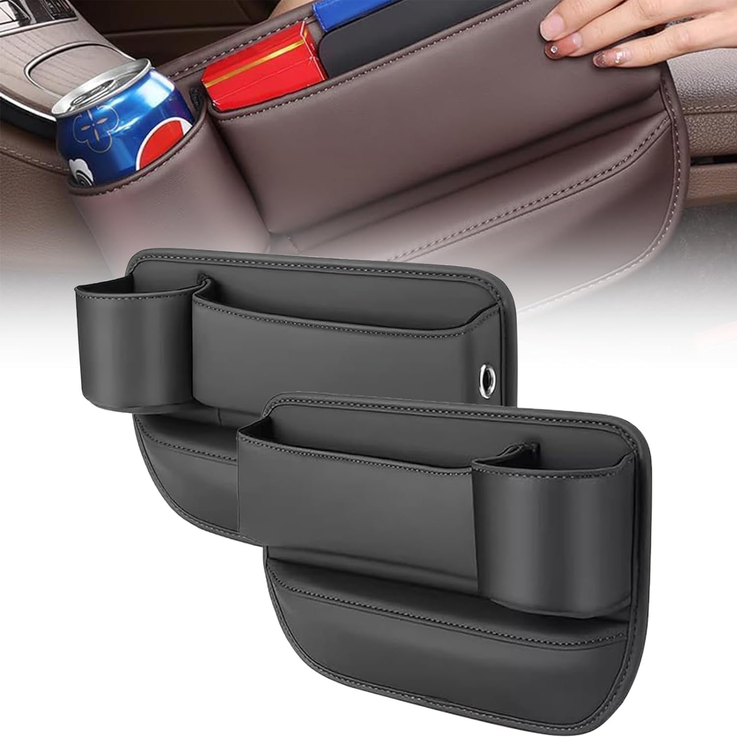🔥HOT SALE 50% OFF 💖Car leather cup holder gap bag
