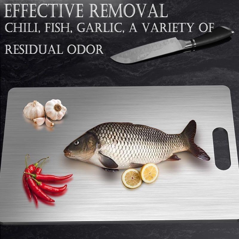 Stainless Steel Double Sided Antibiosis Chopping Board