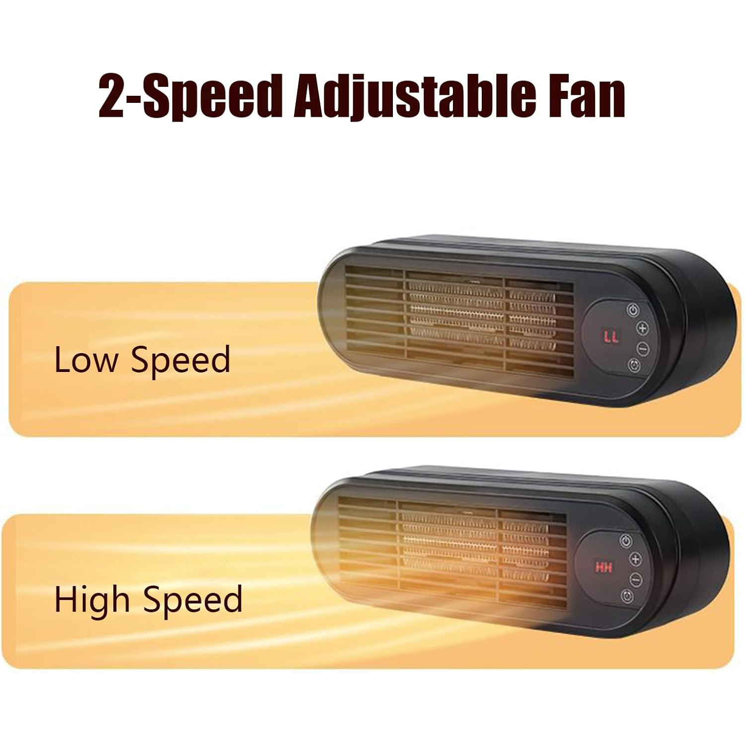 Mini Heater - 2-Speed Adjustable Electric Heater