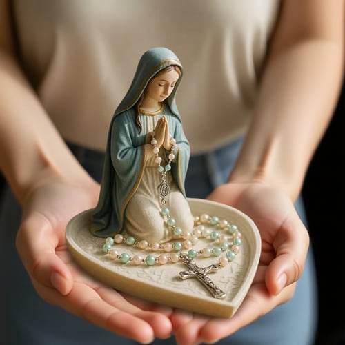 🔥Virgin Mary Rosary Holder