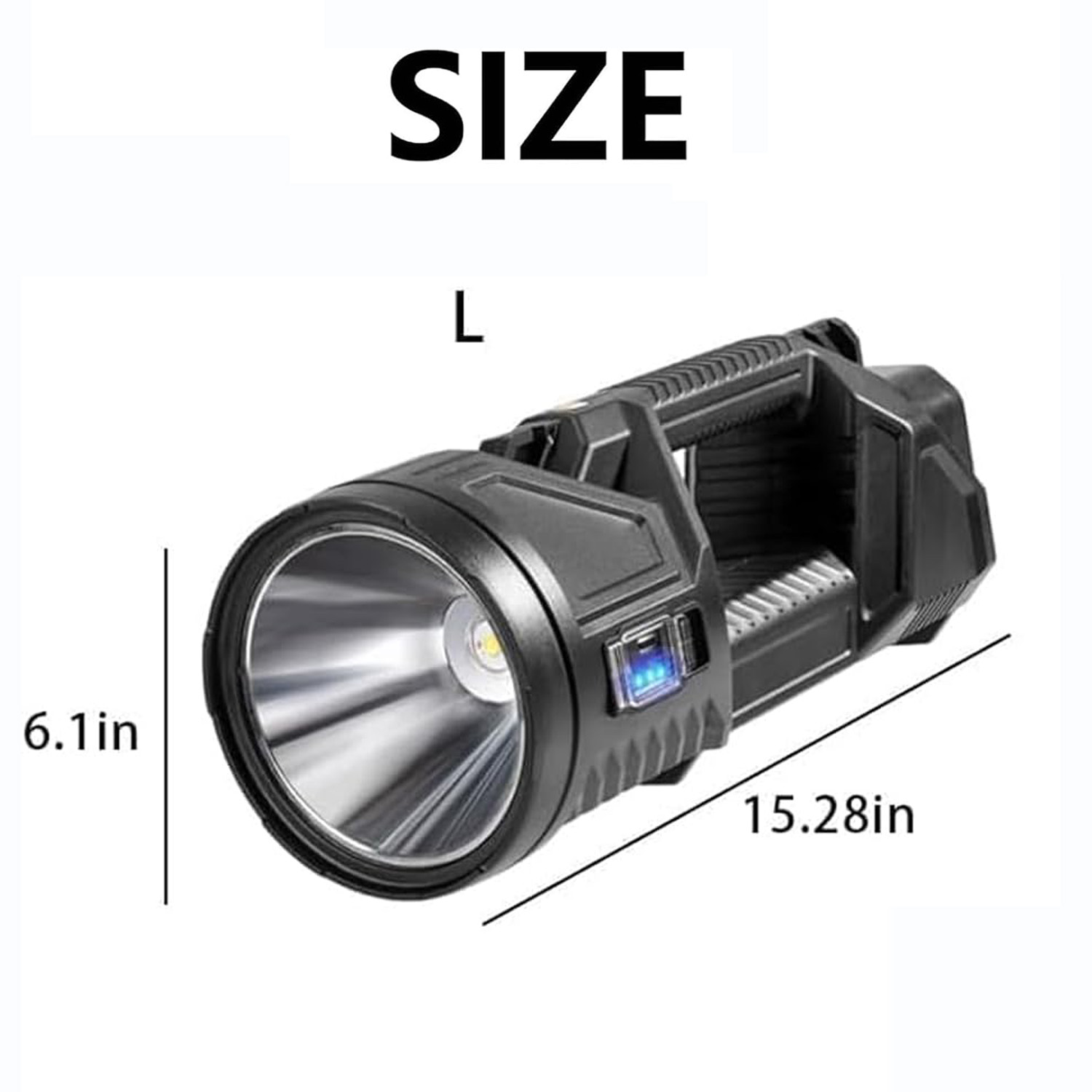 🔥1000000 lumens Waterproof Spot Lights Handheld Large searchlight for Power Outages Hurricane