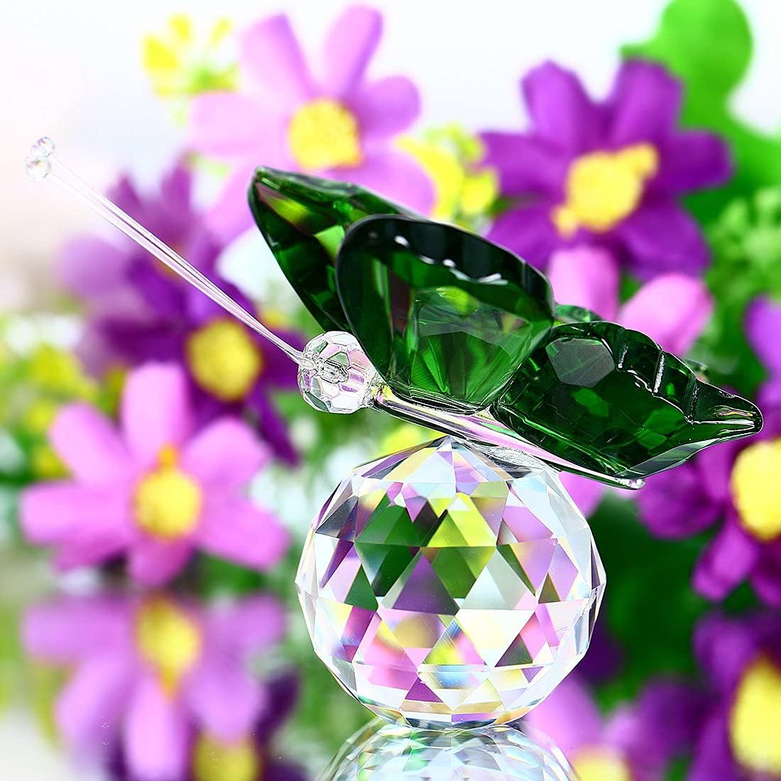 Crystal Flying Butterfly Decor 