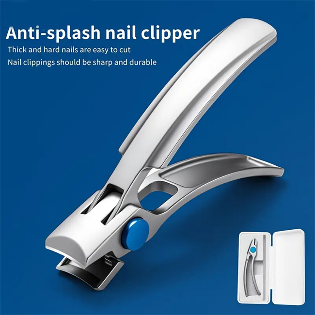 🎉Easy to handle long curved bar nail clippers