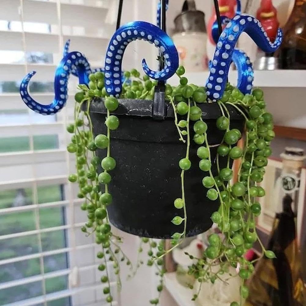 Glow in The Dark Octopus Plant Stakes