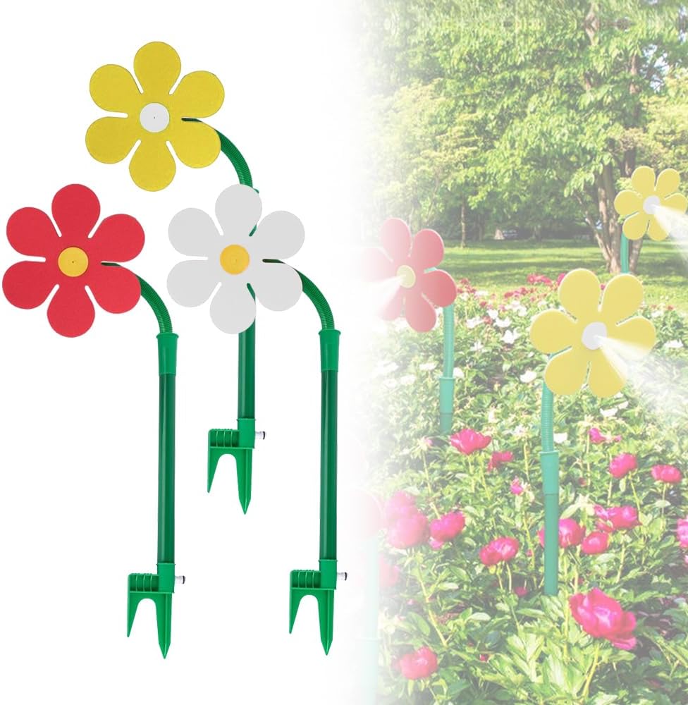 Crazy Daisy Sprinkler Sunflower Lawn Dancing Flowe