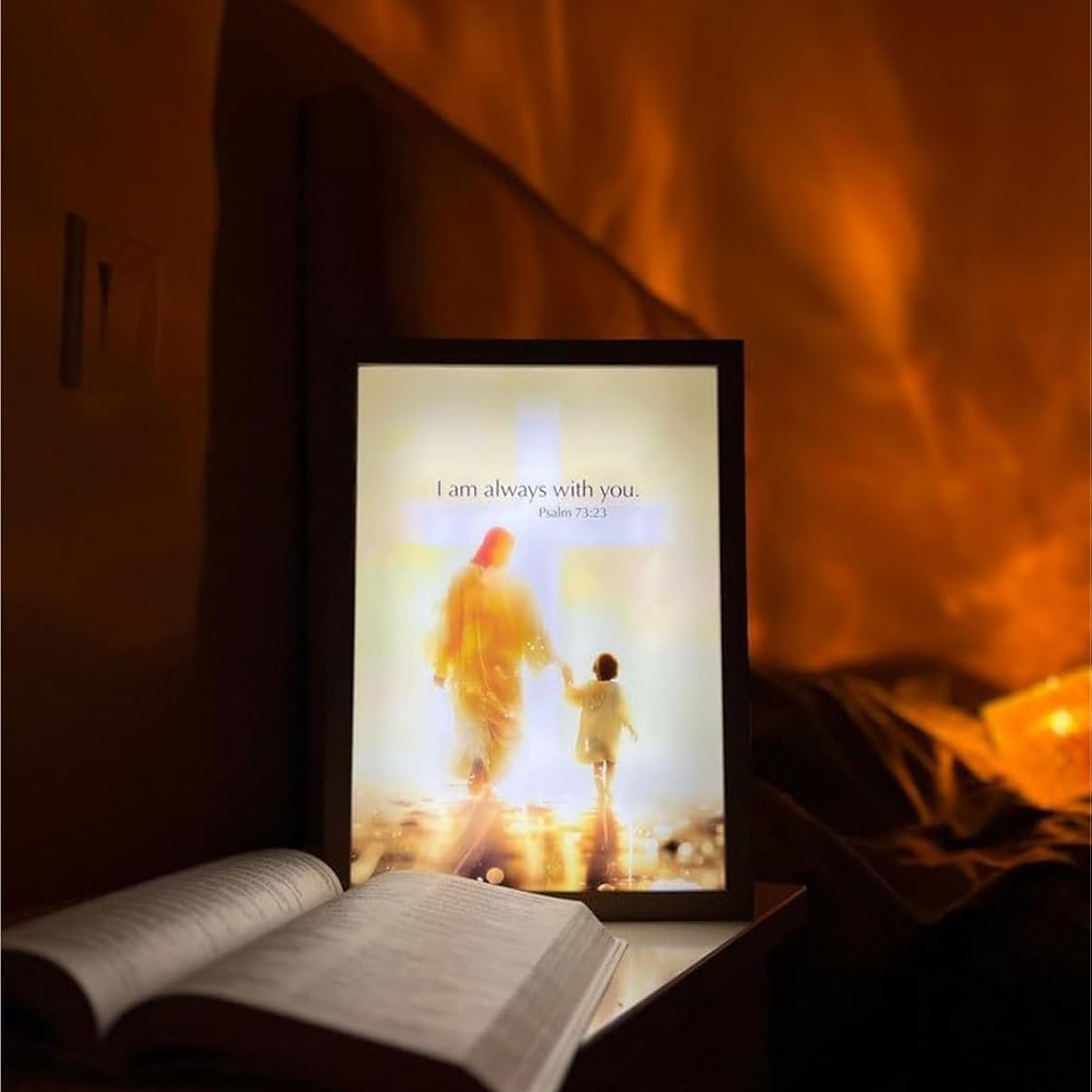 The Jesus Lamp（ LED Painting Inspiring Jesus Painting Decorative Lights）