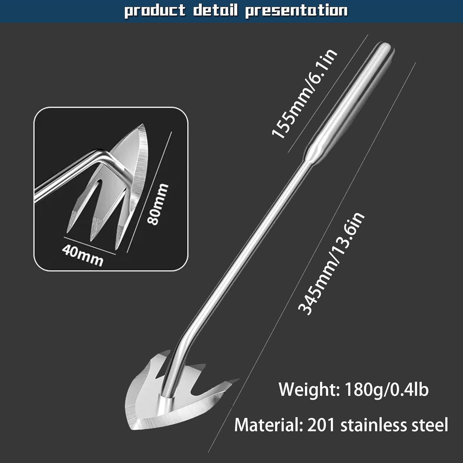 2025 New 3-Tooth Manganese Steel Weeding Tool