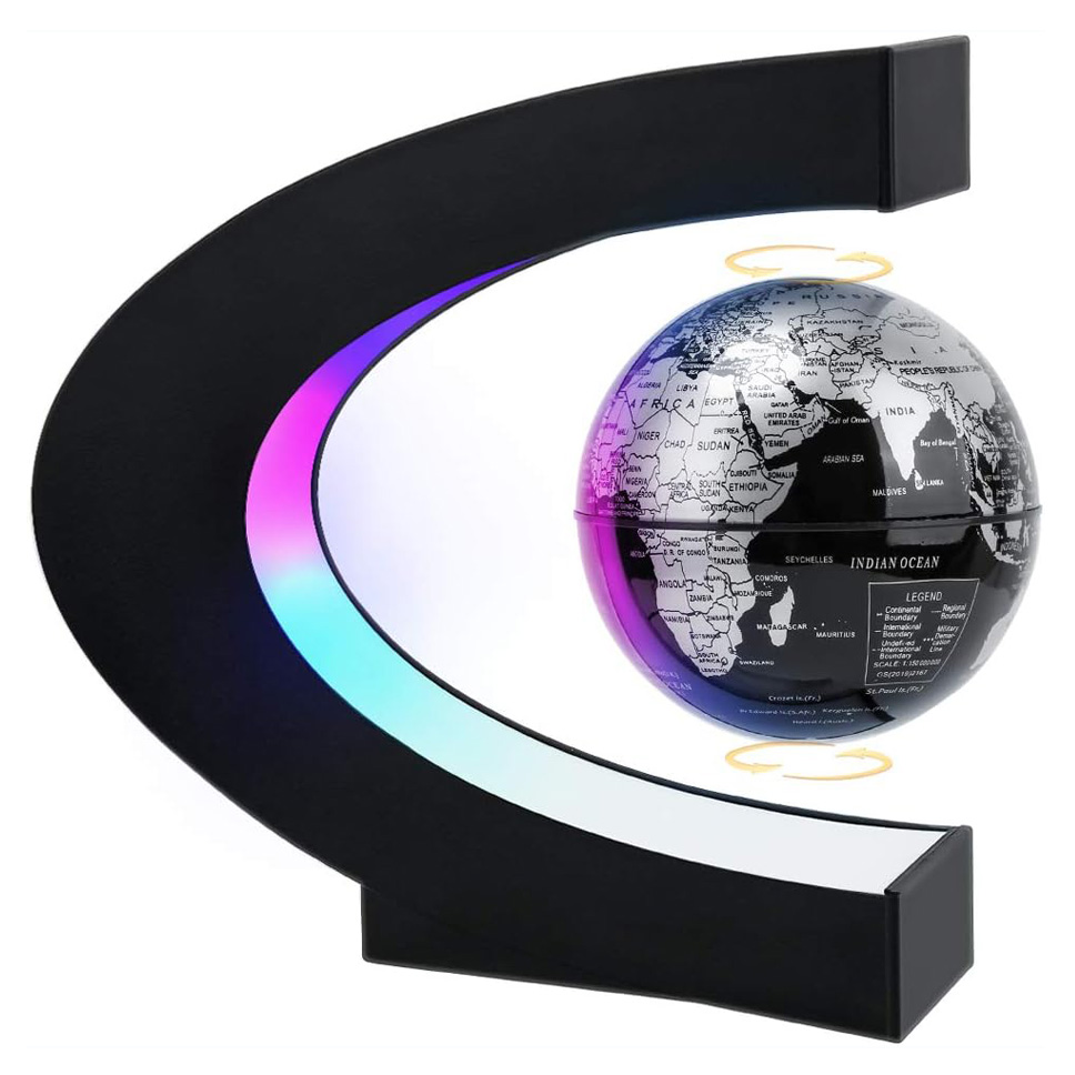 A WORLD IN THE AIR-Illuminated Magnetic Levitation Globe