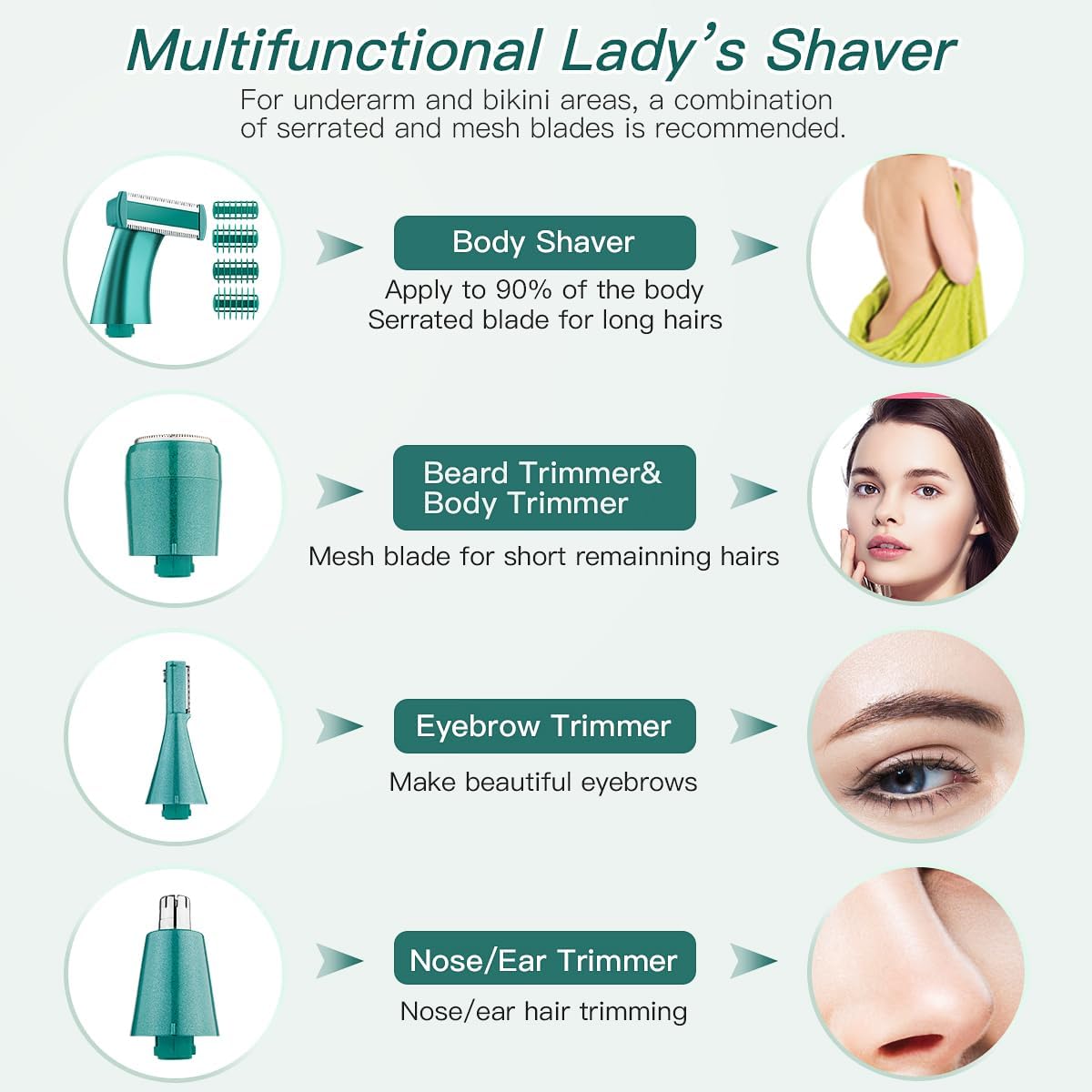 ✨Multi-functional 6-in-1 Shaving Kit