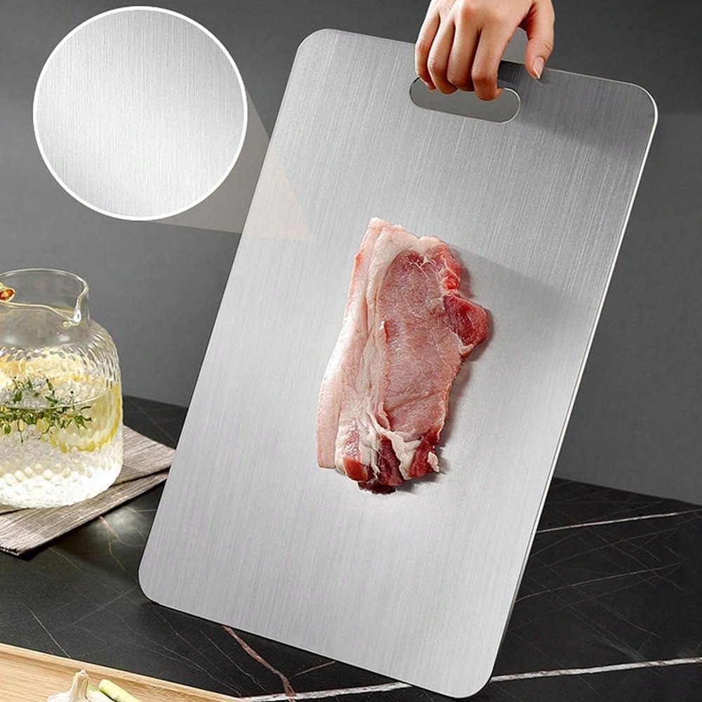 Stainless Steel Double Sided Antibiosis Chopping Board