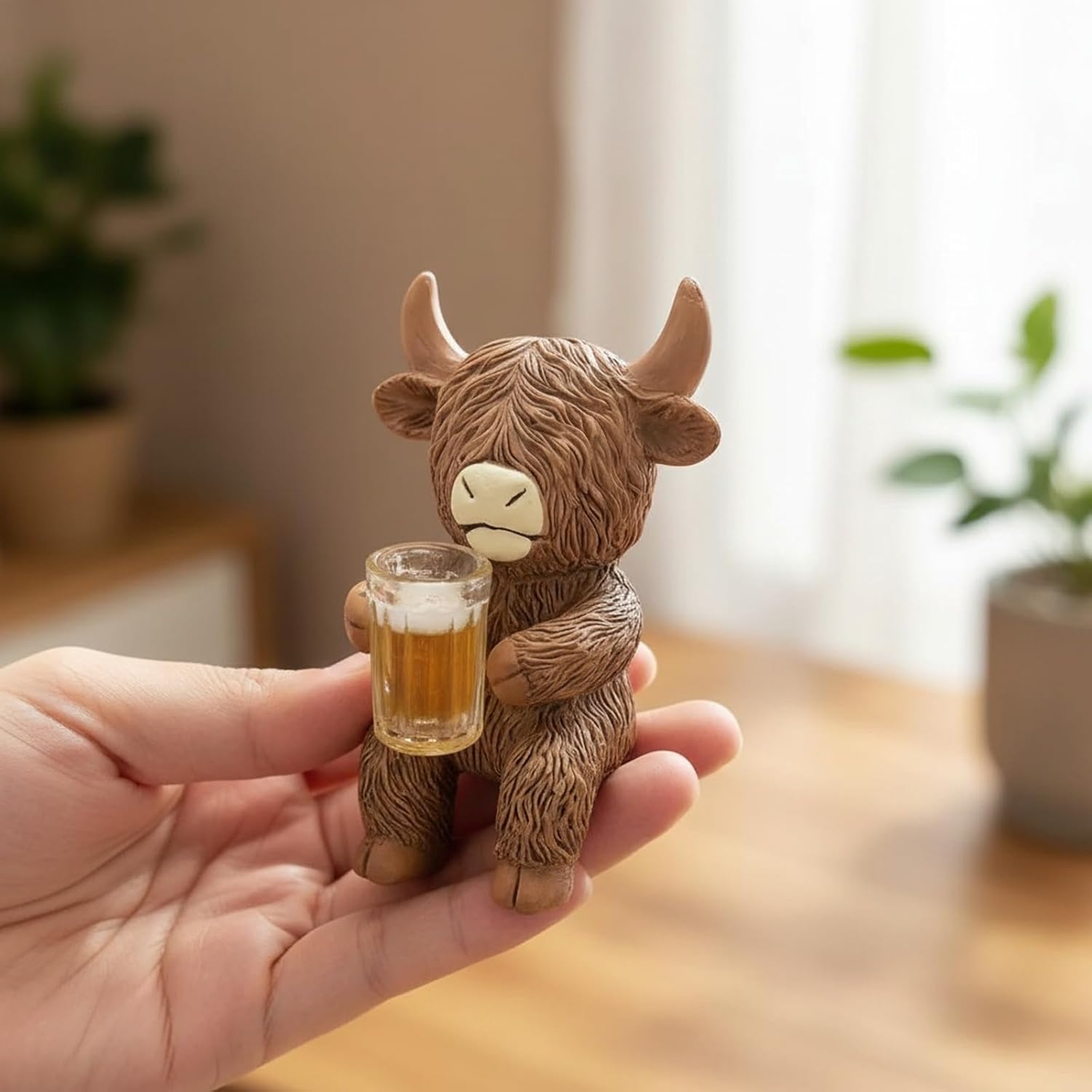 🔥🔥New Year 50% Off--Highland Cow Beer Garden Pot Buddy