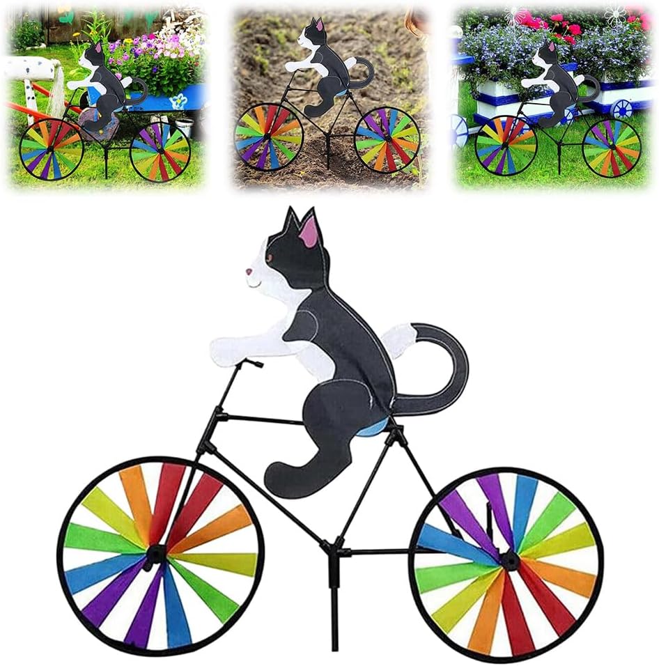 CAT BICYCLE WIND SPINNER