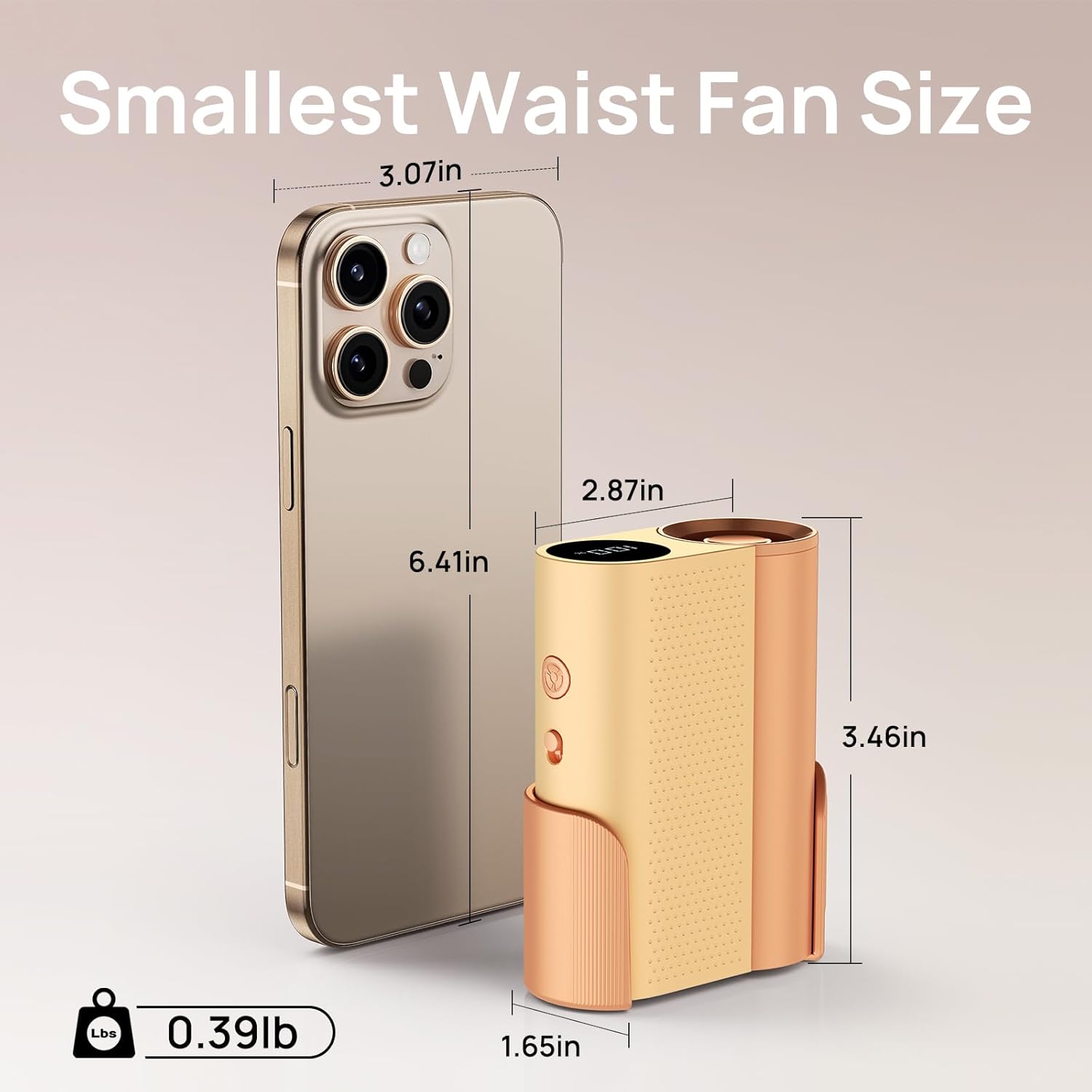 Personal Rechargeable Wearable Neck Fan Waist Clip Cooling Fan