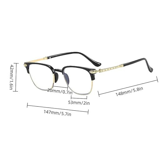 Smart Zoom Blue Light Blocking Reading Glasses