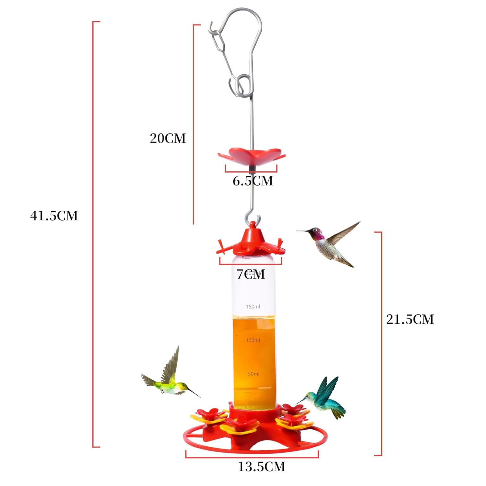 Hummingbird Feeders for Outdoors Hanging