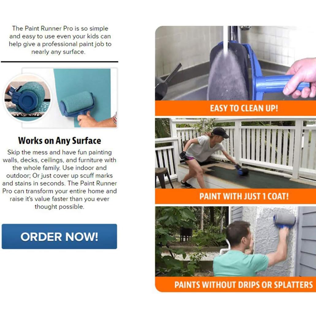 Large Capacity Self-Priming Paint Runner Pro 6Pcs/Set