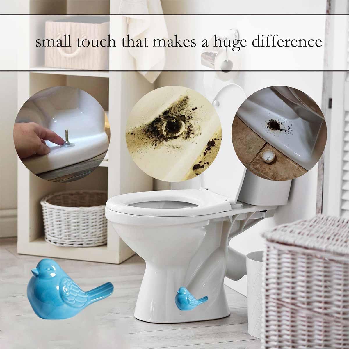 Universal Ceramic Toilet Bolt Covers Decorative