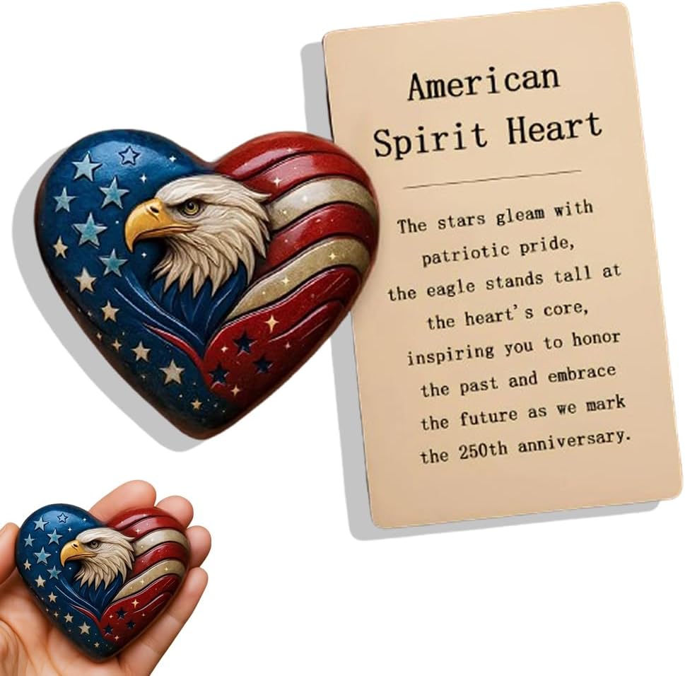 Patriotic Eagle Heart Keepsake🦅