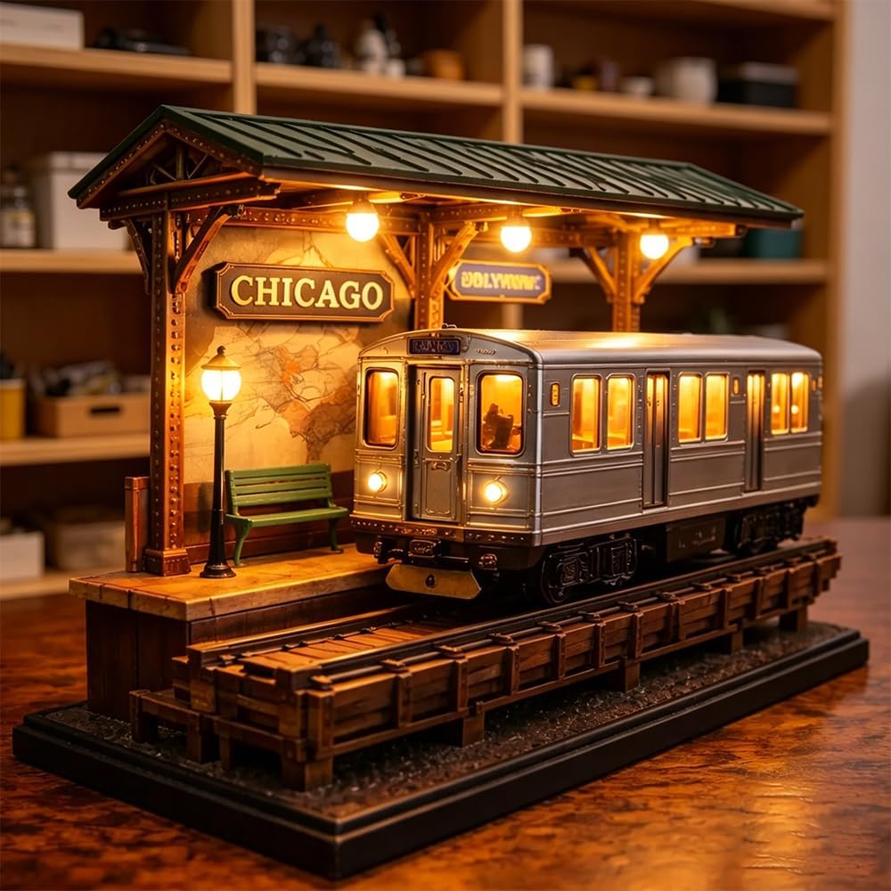 🔥49% OFF - 🚋Chicago "L" Train Miniature Lamp