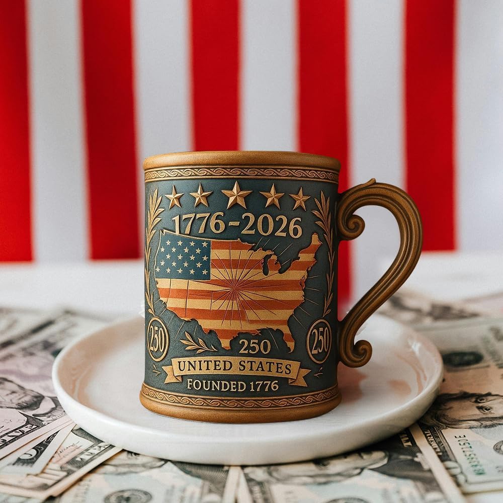 Military Commemorative Mug-Celebrate 250 Years of Freedom with This Timeless Patriotic Masterpiece!​​ 🎁
