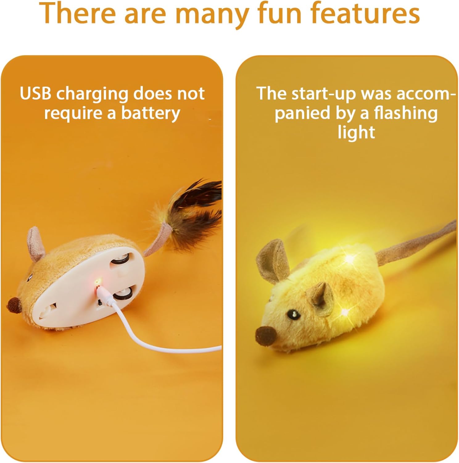 Interactive Motion-Activated Mouse Cat Toy