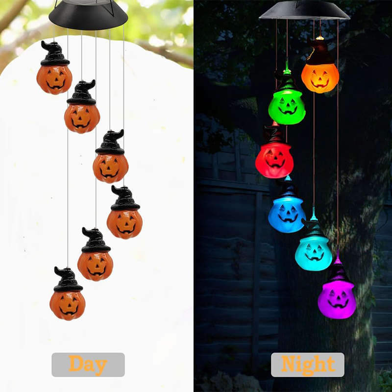 🎃Pumpkin Solar Wind Chimes