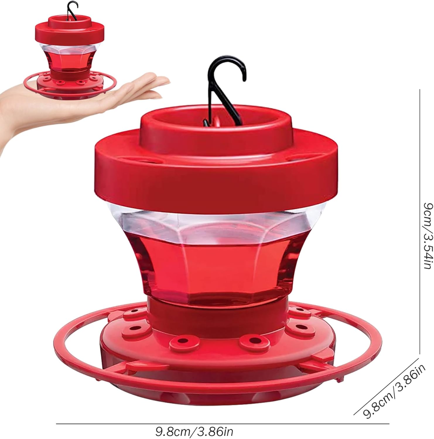 Transparent Hummingbird Feeder for Garden