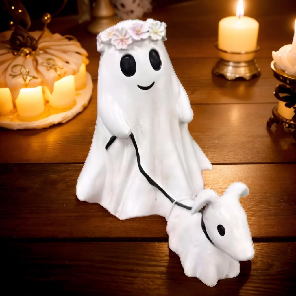 🔥Last Day 49% OFF-👻2024 Ghost Walking Dog Statue 🔥