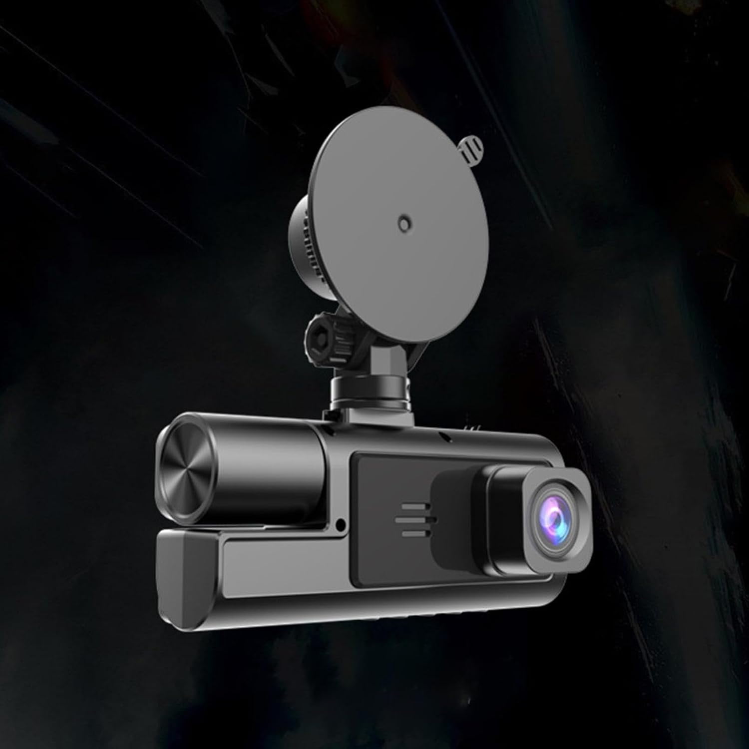 3 Channel Dash Cam Front and Inside, G-Sensor, 170°Wide Angle with Infrared Night Vision