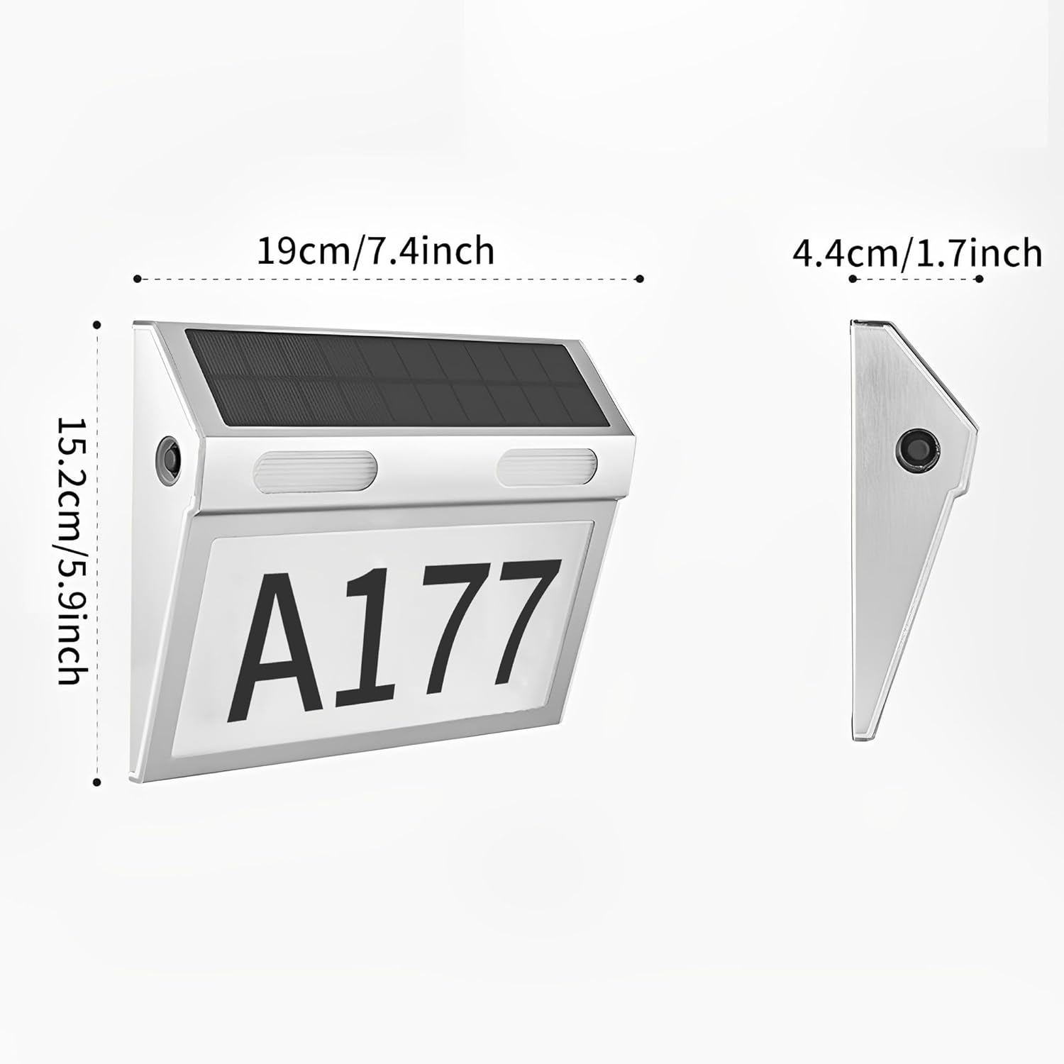 Solar Waterproof Sign Stainless Steel House Number