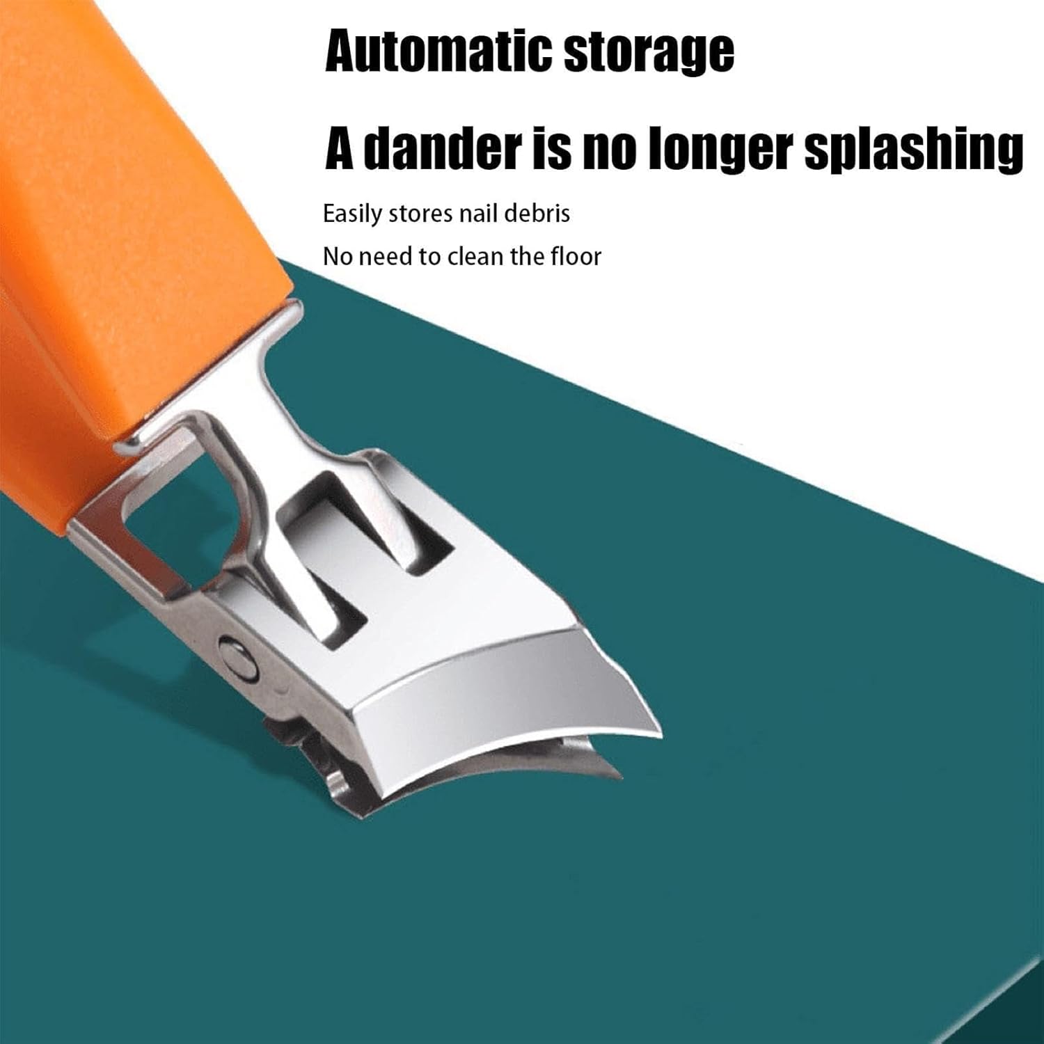 Wide Jaw Opening Anti-Splash Slanted Nail Clipper