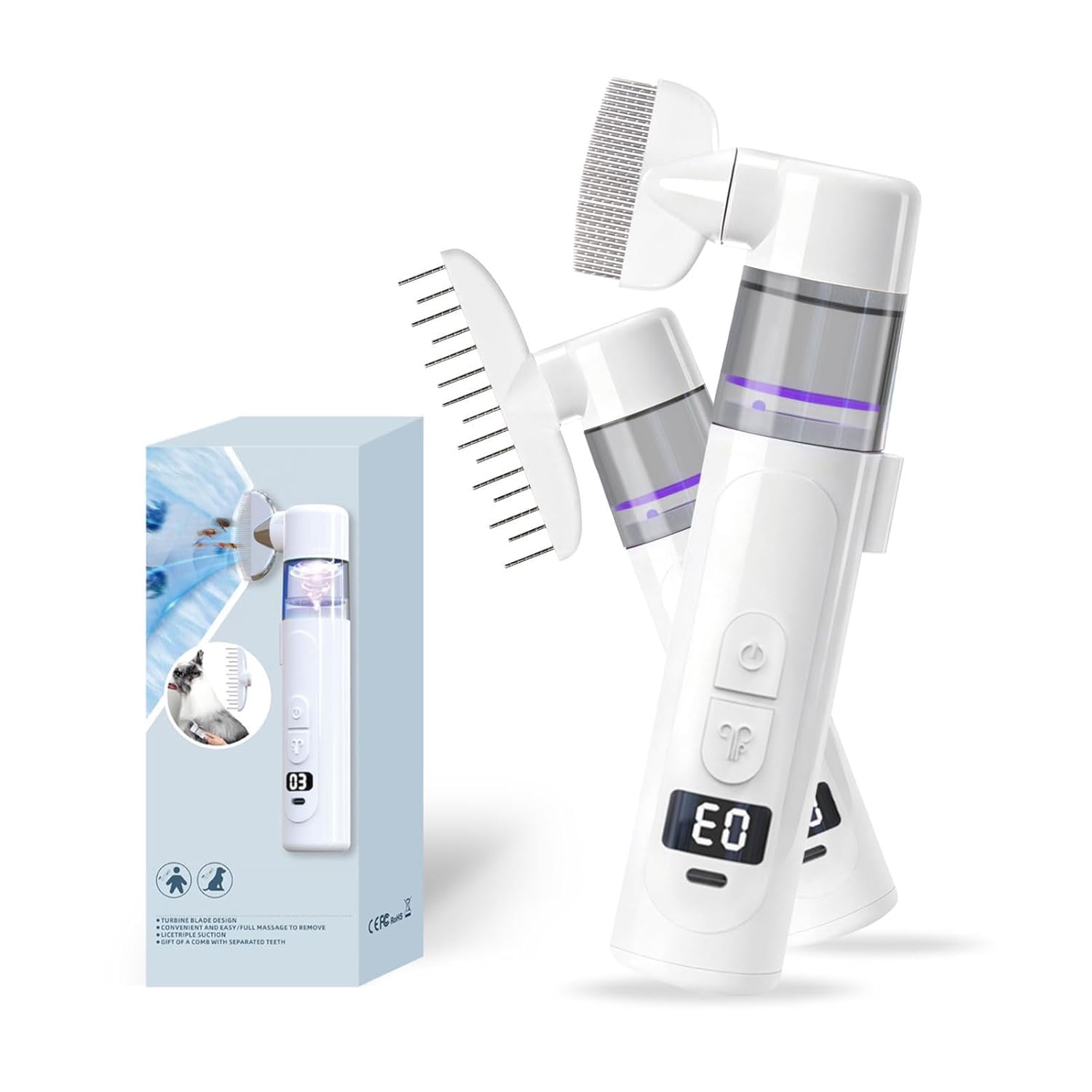 Petsume™ Wireless Electric Lice & Flea Comb