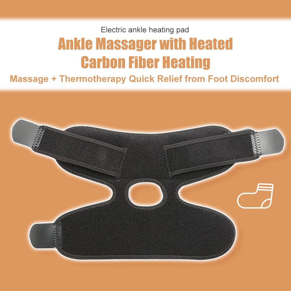 Heated Ankle Brace with Vibrating USB Foot Heating Pad