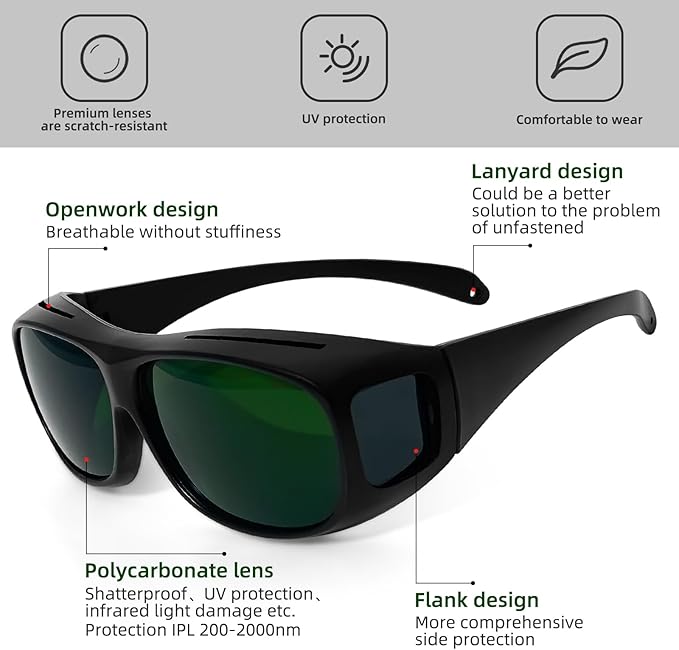 ​​Welding & Laser Safety Glasses – Multi-Scenario Protective Expert​