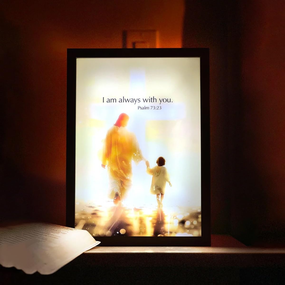 The Jesus Lamp（ LED Painting Inspiring Jesus Painting Decorative Lights）