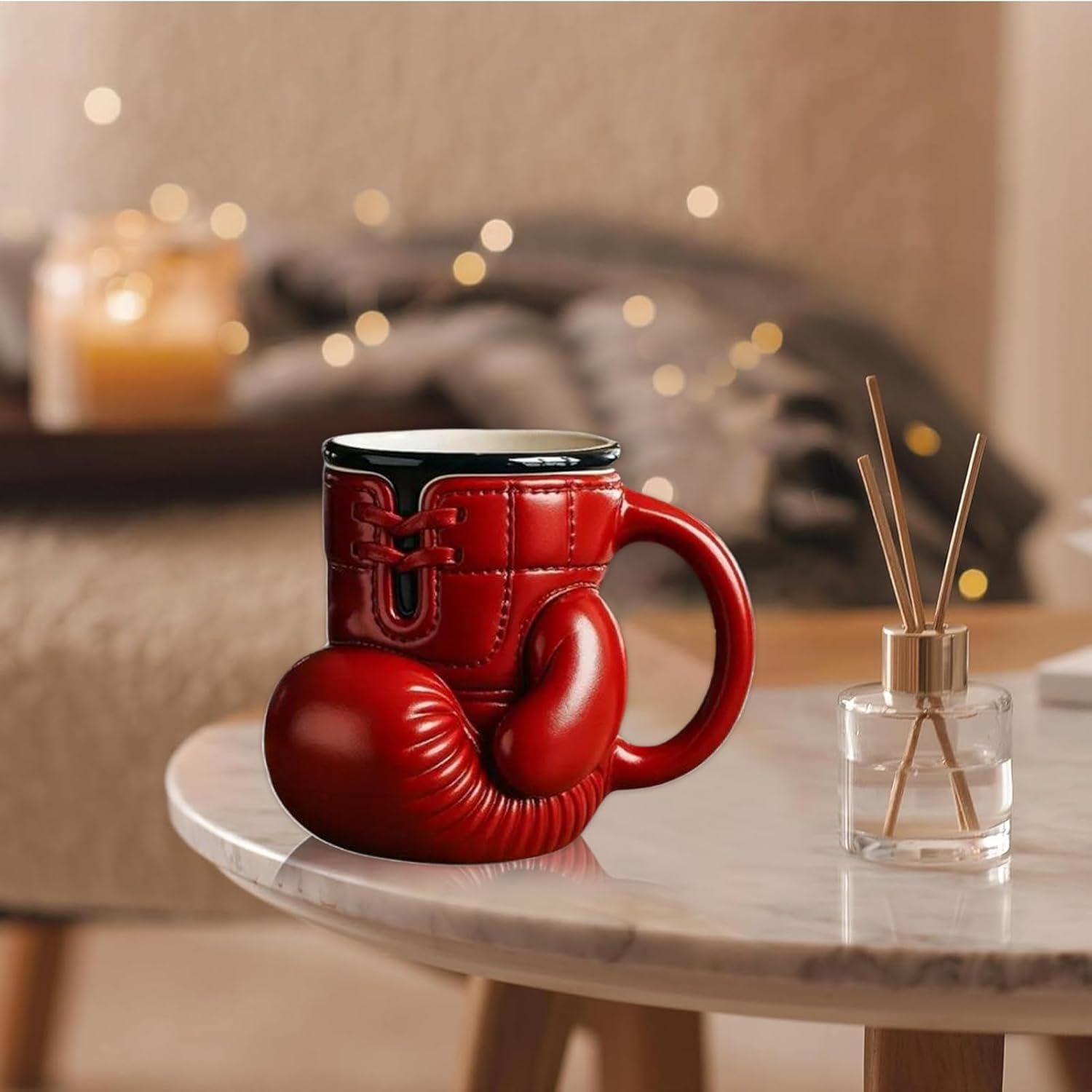 🥊☕️ Knockout Coffee, Champion Style – The Handmade Boxing Glove Mug That Packs a Caffeinated Punch! 💥✨