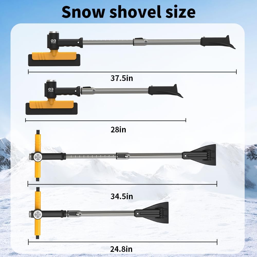 🚗Extendable Ice Scraper & Snow Brush