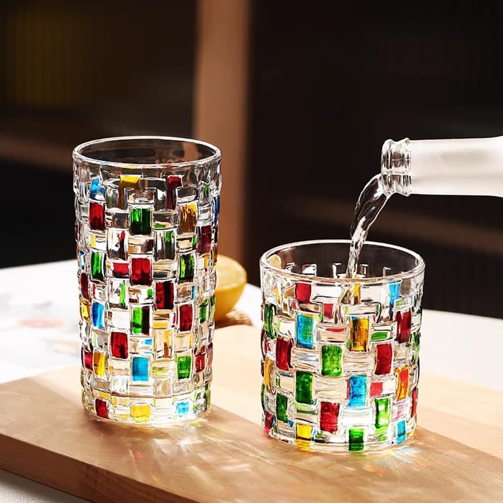 Colorful Whiskey Glass