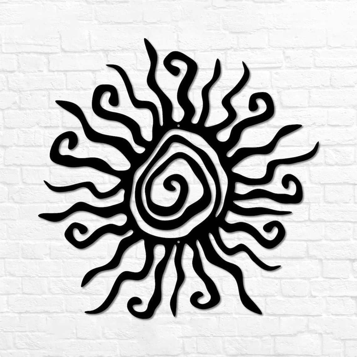 Wacky Sun Metal Wall Art
