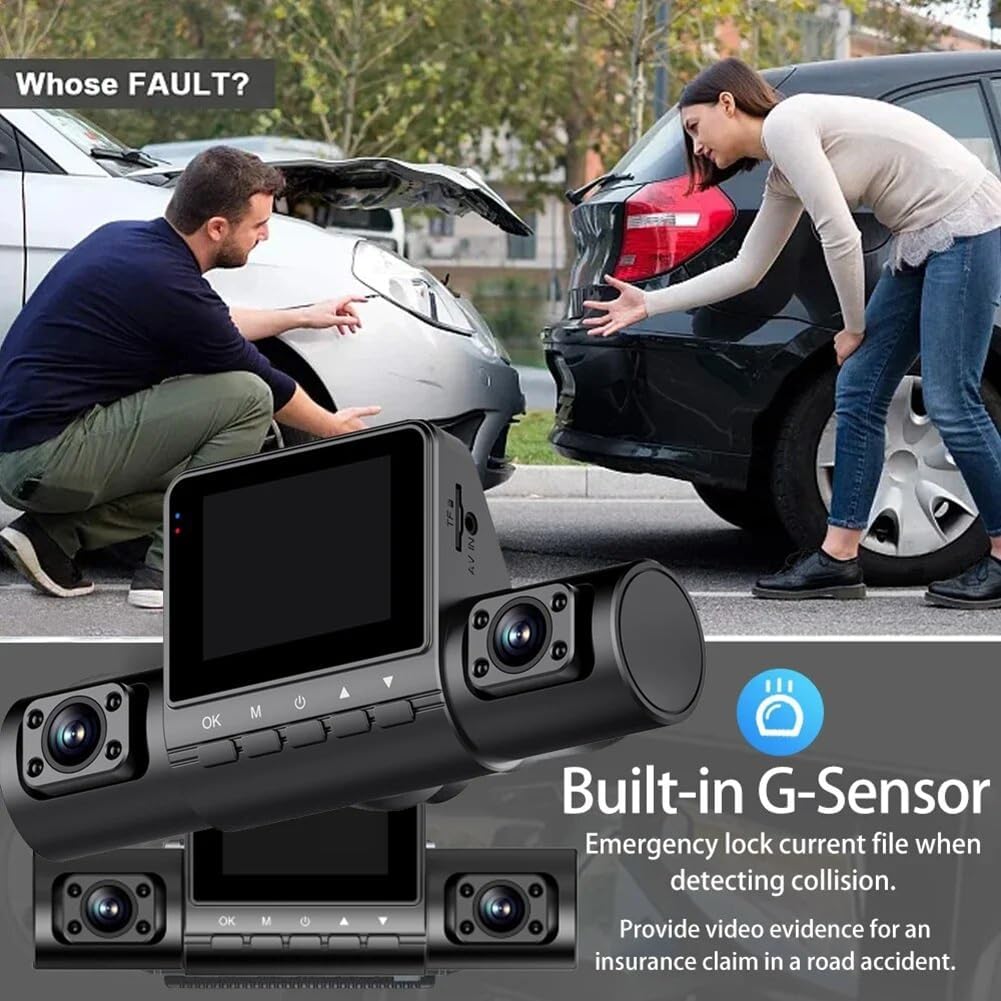 1080P 4 Channel Dash Cam with Night Vision