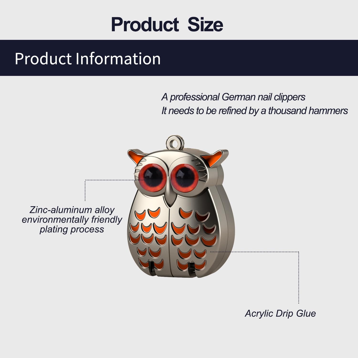 🦉Owl Keychain Nail Clipper