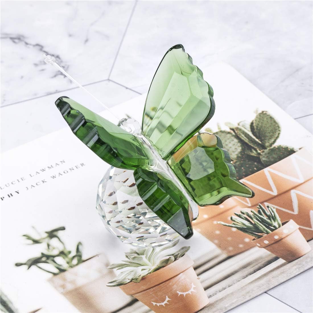 Crystal Flying Butterfly Decor 