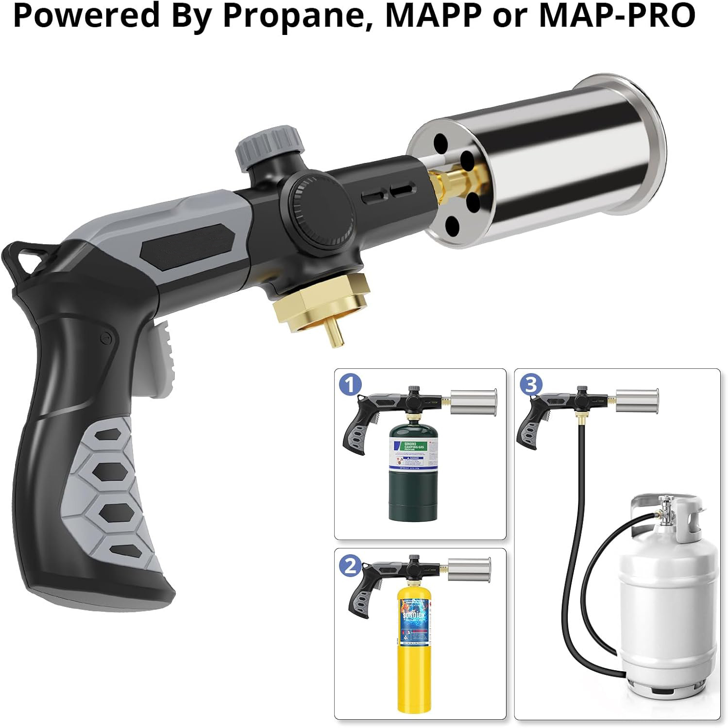 Powerful Cooking Propane Torch Head