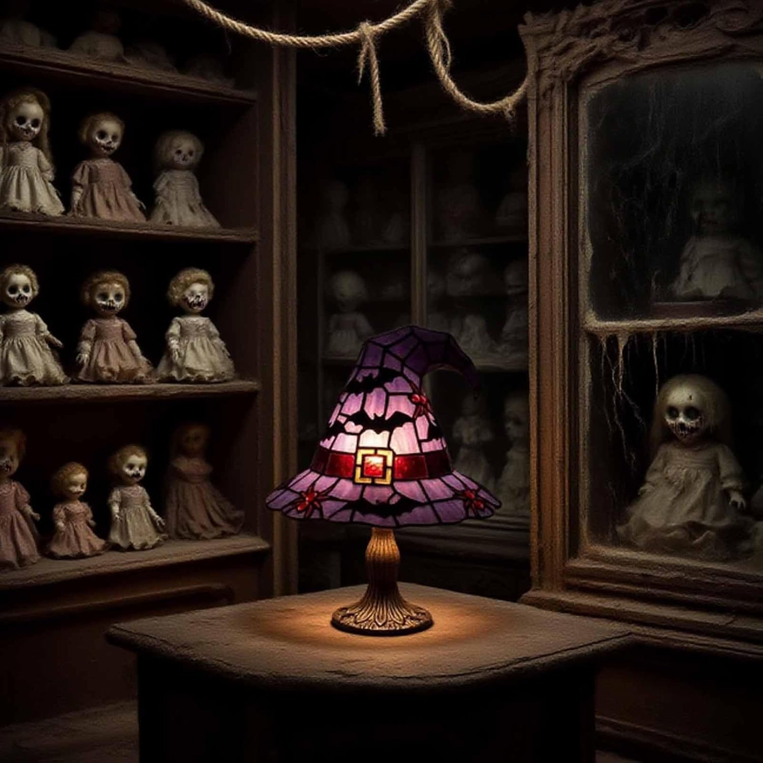 🔥Last Day 49% OFF - Witch Hat Table Lamp Ornament